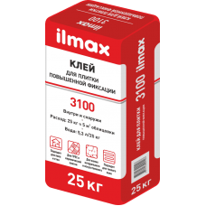 Клей для плитки эластичный ilmax 3130 25кг