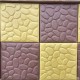Плитка  тротуарная "Галька" ,30*30*3, желтая