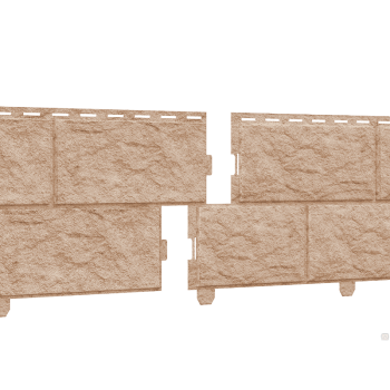Сайдинг Stone - House Камень, двойной замок (золотистый, жженый, изумрудный)